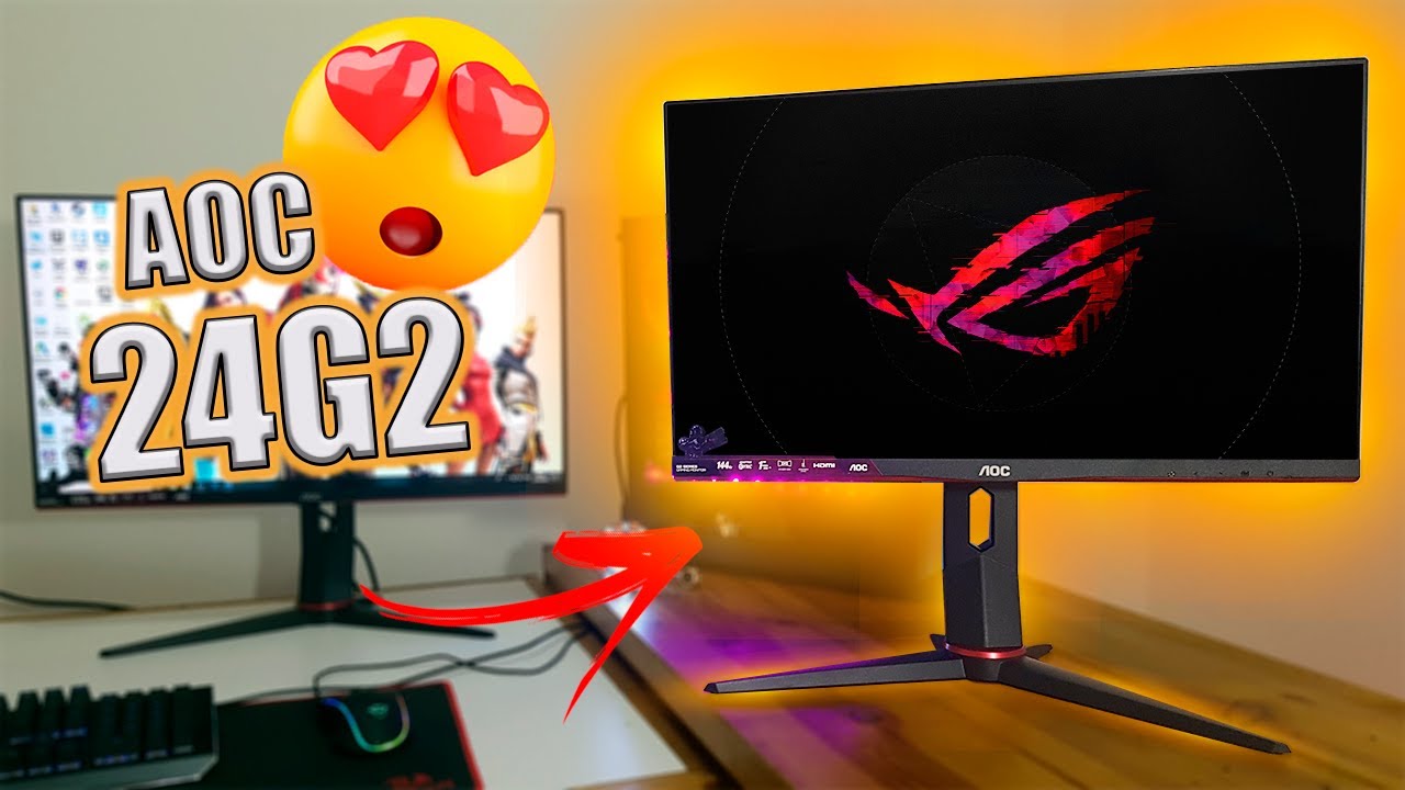 Monitor Gamer AOC Hero 23.8 Full HD, Wide, 144 Hz, 1ms, FreeSync, HDMI e DisplayPort, IPS, Ajuste de Altura – 24G2/BK na KaBuM!