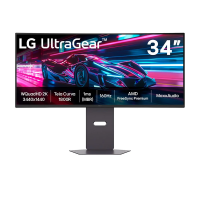 Monitor Gamer Curvo LG UltraGear 34, QHD, UltraWide, 160Hz, 1ms, FreeSync - 34G600A-B na KaBuM!