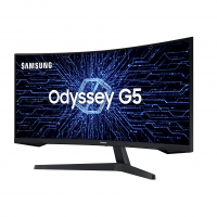 Monitor Gamer Curvo Samsung Odyssey 34’’, Ultra WQHD, 165Hz, 1ms, Tela Ultrawide, HDMI, Display Port, Freesync Premium, Preto, Série G5 na Amazon