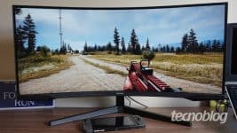 Monitor Gamer Curvo Samsung Odyssey 34", WQHD, 165Hz, 1ms, tela ultrawide, HDMI, Display Port, Freesync Premium, preto, série G5 na Amazon