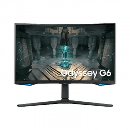 Monitor Gamer Curvo Samsung Odyssey G6 27" WQHD 240Hz 1MS Tizen HDMI DP USB Bluetooth Freesync - LS27BG650ELXZD na Girafa