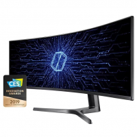 Monitor Gamer Curvo Samsung Odyssey Rg90 49" Dqhd Tela Super Ultrawide 120hz na Casas Bahia