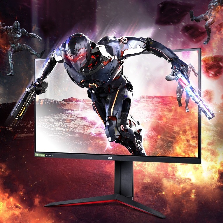 Monitor Gamer LG UltraGear 27 Full HD, 144Hz, 1ms, IPS, HDMI e DisplayPort, HDR 10, 99% sRGB, FreeSync Premium, VESA – 27GN65R na KaBuM!
