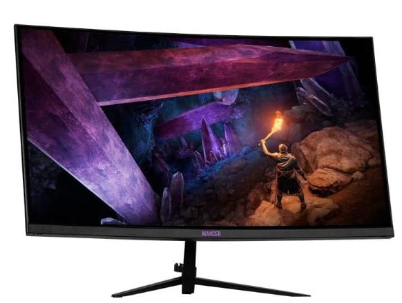 Monitor Gamer Mancer Valak, 23.6 Pol VA, Curvo, FHD, 1ms, 180Hz, FreeSync e G-Sync, HDMI/DP, MCR-VLK24-BL01 na Ponto
