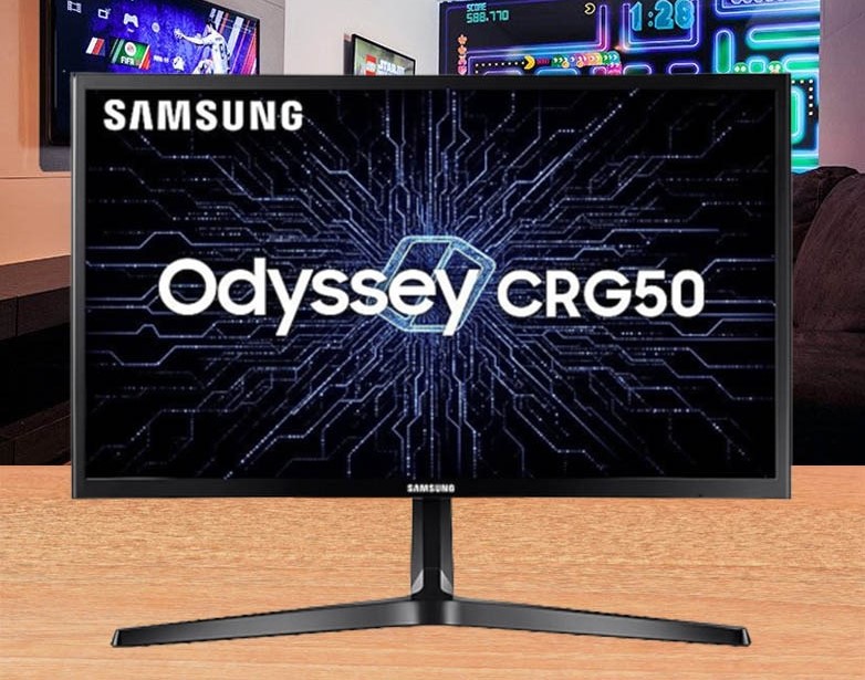 Monitor Gamer Samsung Odyssey 23.5 LED, Curvo, 144 Hz, Full HD, FreeSync, HDMI/DisplayPort – LC24RG50FZLMZD na Magazine Luiza