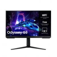 Monitor Gamer Samsung Odyssey G3", 27", 180Hz, 1ms,Ajuste De Altura,Freesync,DP,HDMI,FHD, Preto na Amazon