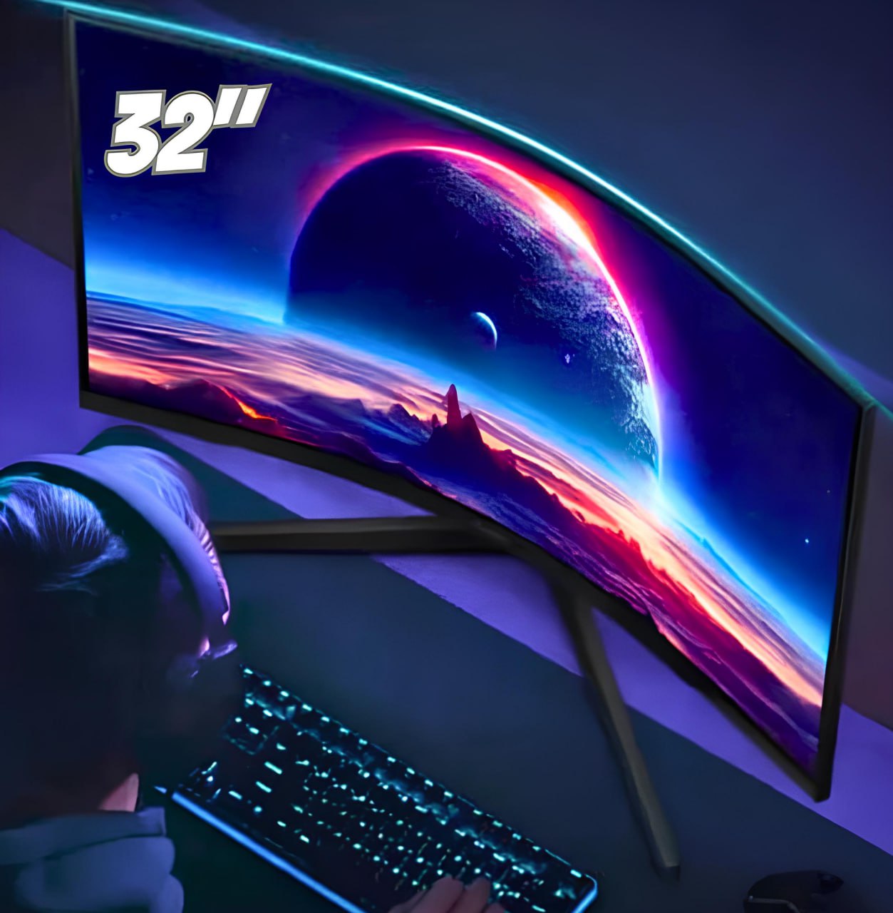 Monitor Gamer Samsung Odyssey G5 32”, QHD, 165Hz, 1ms, Freesync, HDMI, DP na Shopee