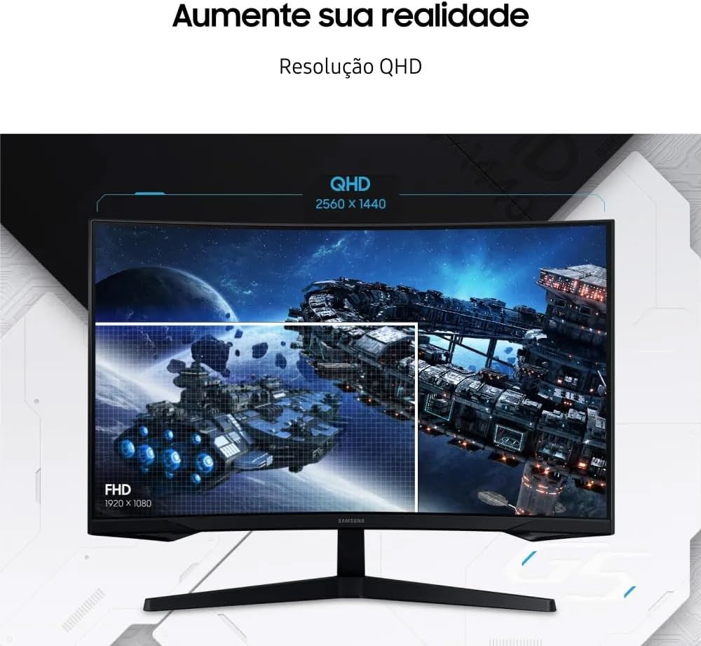 Monitor Gamer Samsung Odyssey G5 32 na Amazon