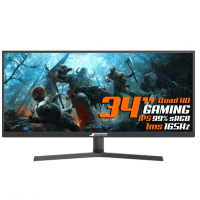 Monitor Gamer SuperFrame Vision Ultra, 34 Pol, UltraWide, 2.5K, Quad HD, IPS, 99% SRGB, HDR, FreeSync, 1ms, 165Hz, HDMI/DP, SFV3415 na Terabyte Shop