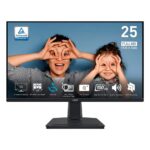 Monitor MSI PRO MP251 25″ FHD, Tela Flat, IPS, 100hz, 1ms-4ms, HDMI e VGA, Anti-reflexo, Alto-falantes Embutidos, Preto – 9S6-3PC2CM-001 na KaBuM!