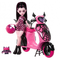 Monster High Boneca Draculaura Com Scooter Para Crianças A Partir De 4 Anos na Amazon