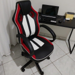 Moob Cadeira Gamer Giratória Royale Com Regulagem de Altura Preto, Branco e Vermelho na Amazon