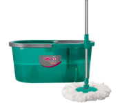 Mop Balde Original Lava e Seca de 13 Litros com Base Articulada, Esfregão de Microfibra e Sistema Antirespingo na Amazon