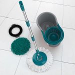 Mop FIT Giratório 3 em 1, balde com 8 Litros e 3 opções de Refis,( microfibra, tira pó e limpeza pesada) MOP9379, Flash Limp na Amazon