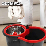 Mop Giratorio Com Cesto Em Inox Preto – Nybc na Magazine Luiza