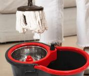 Mop Giratório Pró com Centrífuga em Inox alta performance na Amazon
