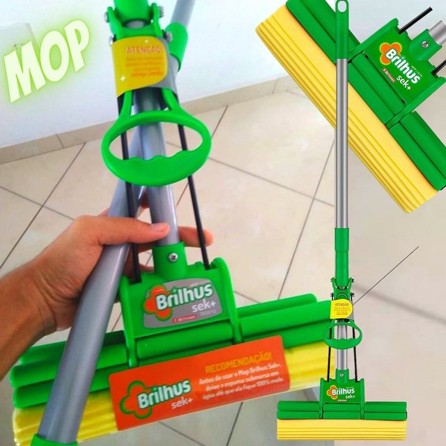 Mop Sek+ com Cabo, Laranja, Brilhus na Amazon