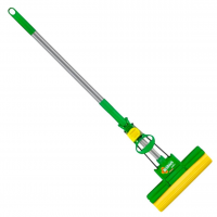 Mop Sek+ Com Cabo Retrátil, Cor Verde Com Amarelo, Linha Brilhus, Bettanin. na Amazon