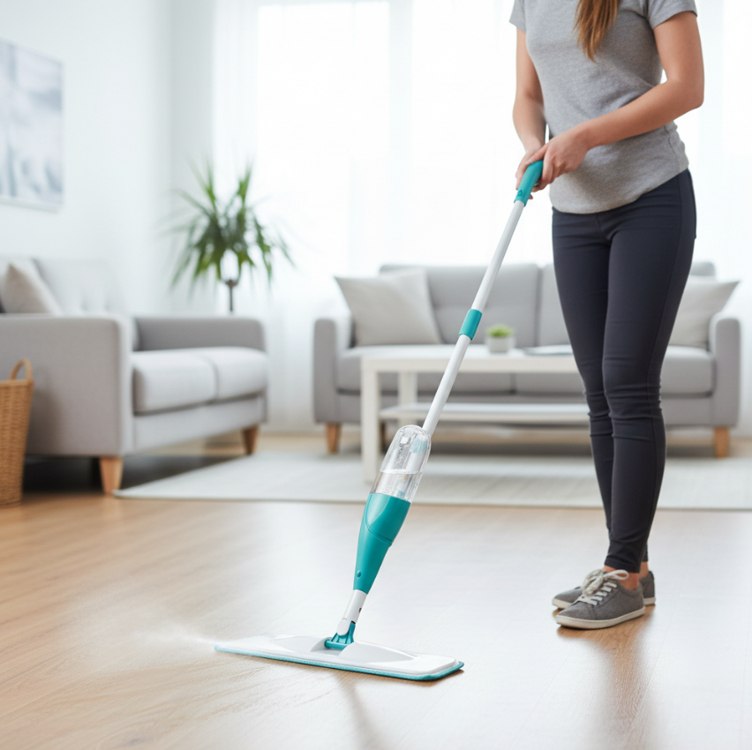 Mop Spray 3 em 1 com Reservatório 400ml – Esfregão Mágico para Limpeza Completa: Lava, Enxágua e Seca na Amazon