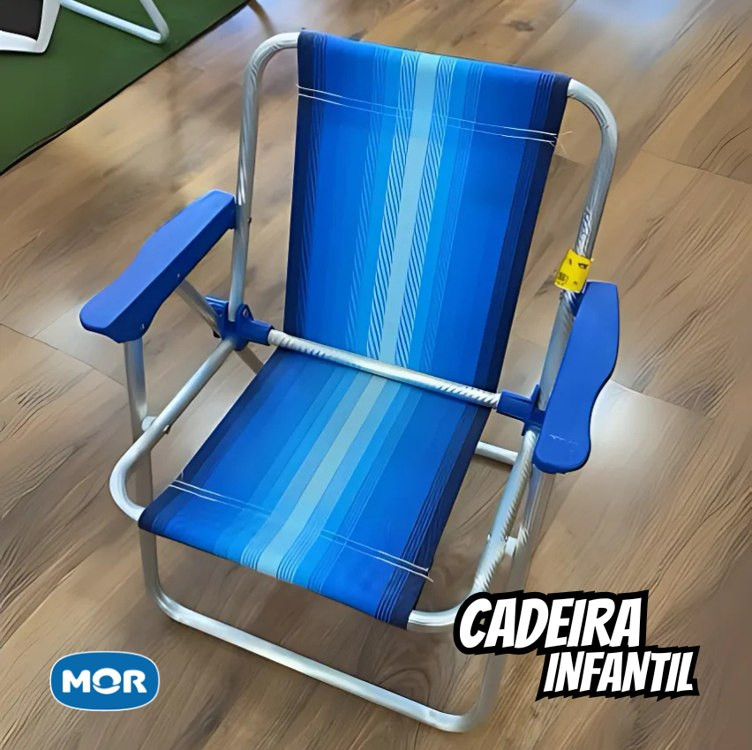 Mor – Cadeira Infantil Alta Alumínio Azul na Amazon