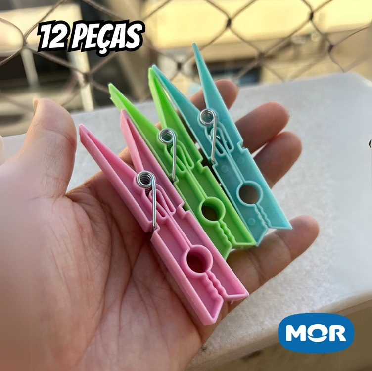 Mor – Prendedor Maxi 12 Peças na Amazon