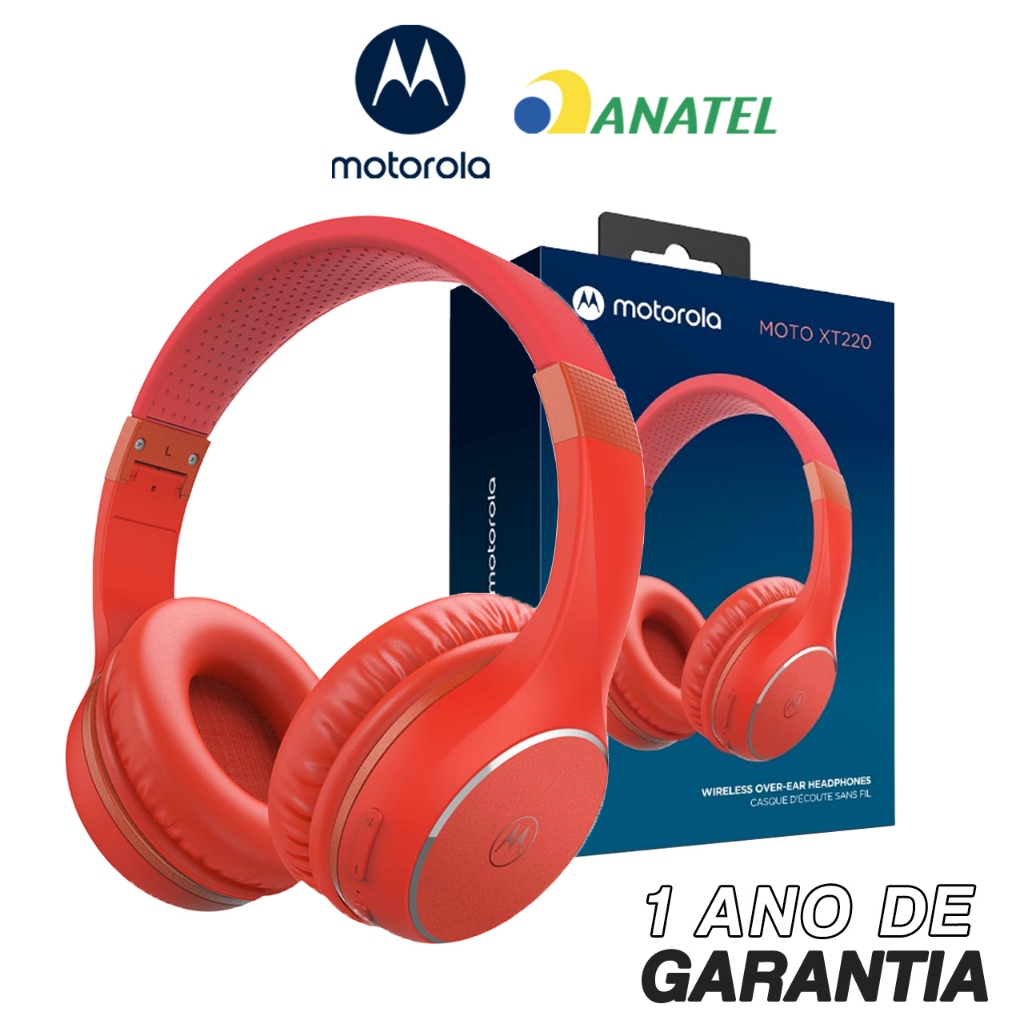 Motorola, Moto XT 220, Fone de Ouvido Bluetooth, Vermelho na Amazon