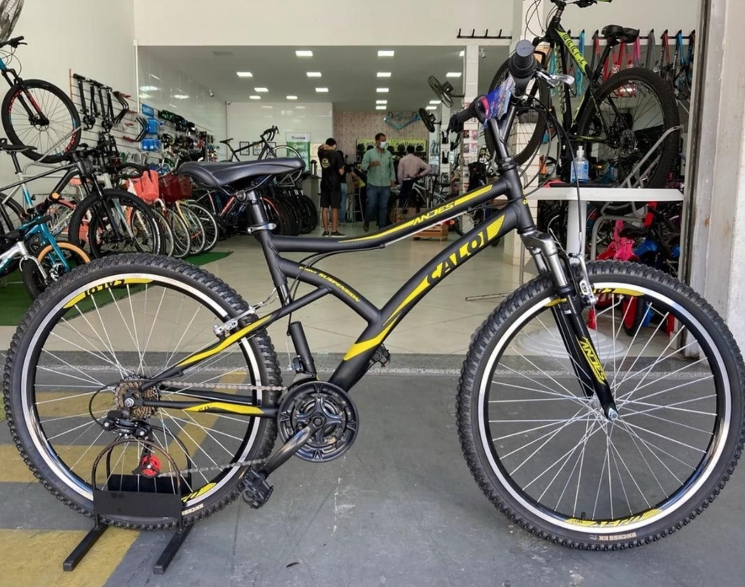 Mountain Bike Aro 26 Caloi Andes Aço Freio V-Brake – 21 Marchas na Magazine Luiza
