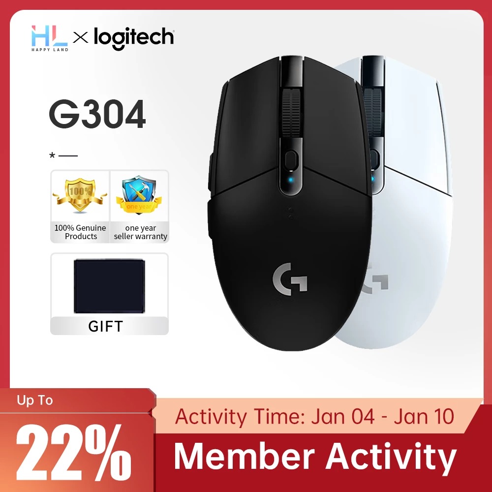 Mouse Gamer Logitech G304 Sem Fio Cupom na Aliexpress