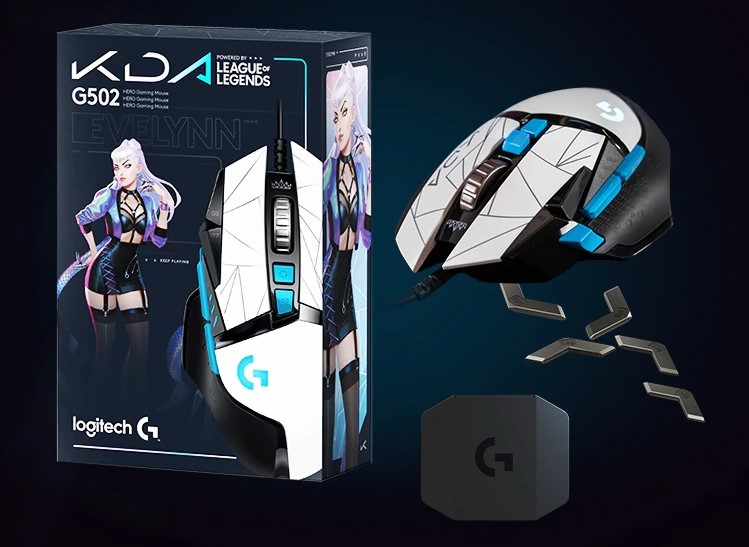 Mouse Gamer Logitech G502 HERO K/DA RGB, Ajuste de Peso, 11 Botóes Programáveis, HERO 25K, Edição Oficial League of Legends KDA - 910-006096 na Amazon
