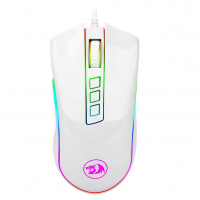 Mouse Gamer Redragon Cobra, RGB, 7 Botões, Lunar White na Amazon