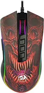 Mouse Gamer Redragon Infernal Dragon Ryu 8 Botões RGB 16000DPI – ID711, Preto e Vermelho na Amazon