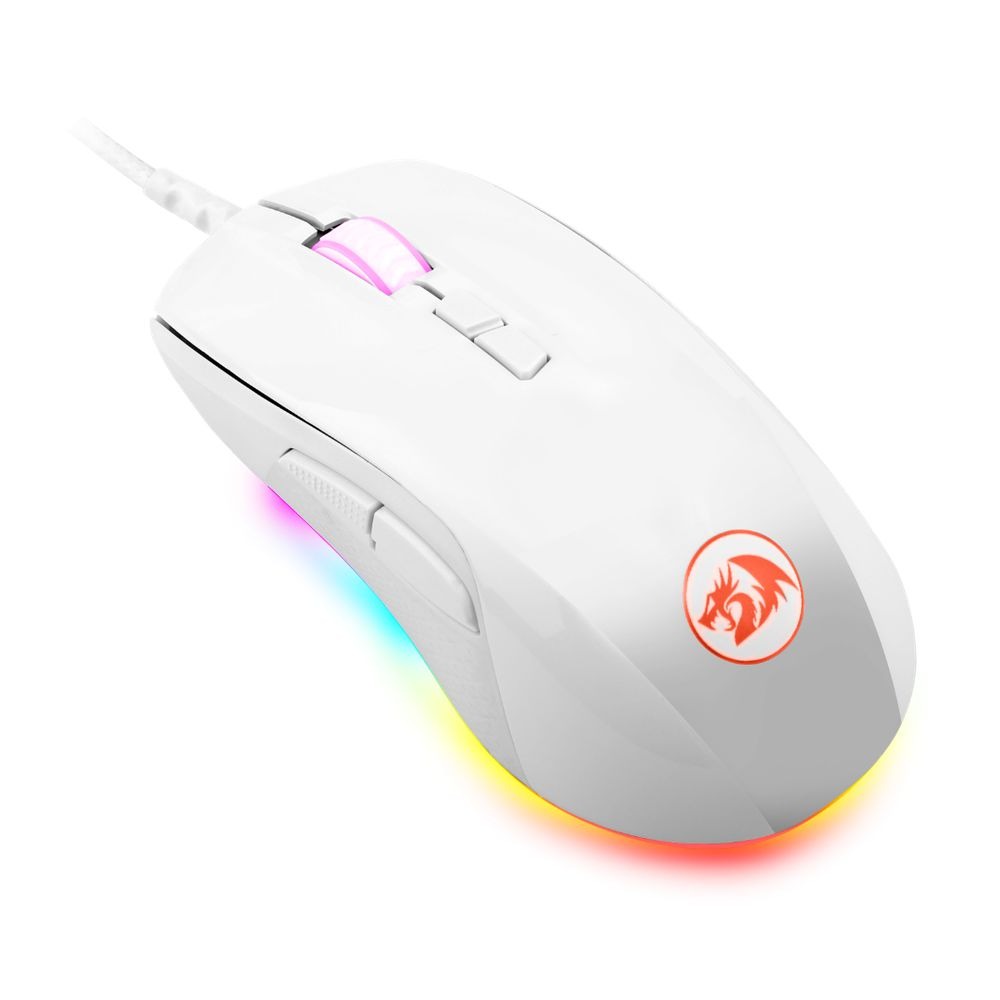 Mouse Gamer Redragon Stormrage Rgb Branco na Americanas