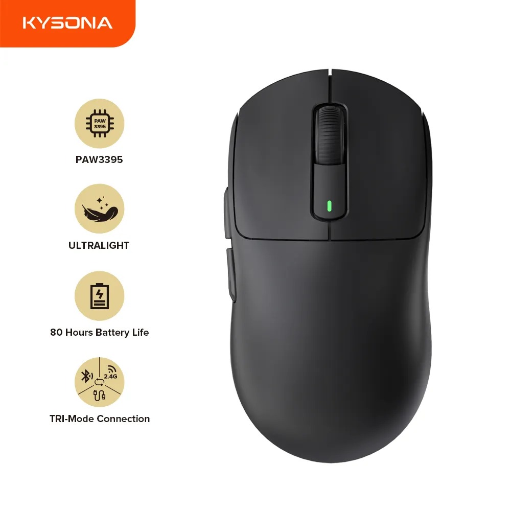 Mouse Gamer Sem Fio Kysona M600 na Aliexpress
