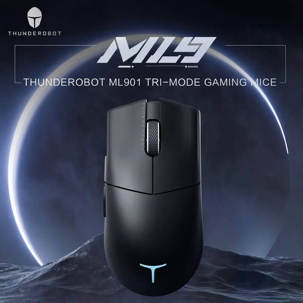 Mouse Gamer Sem Fio Thunderobot ML901 Sensor Pixart 3395 na Aliexpress