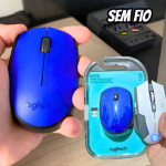 Mouse sem fio Logitech M170 com Design Ambidestro Compacto, Conexão USB e Pilha Inclusa – Azul na Amazon