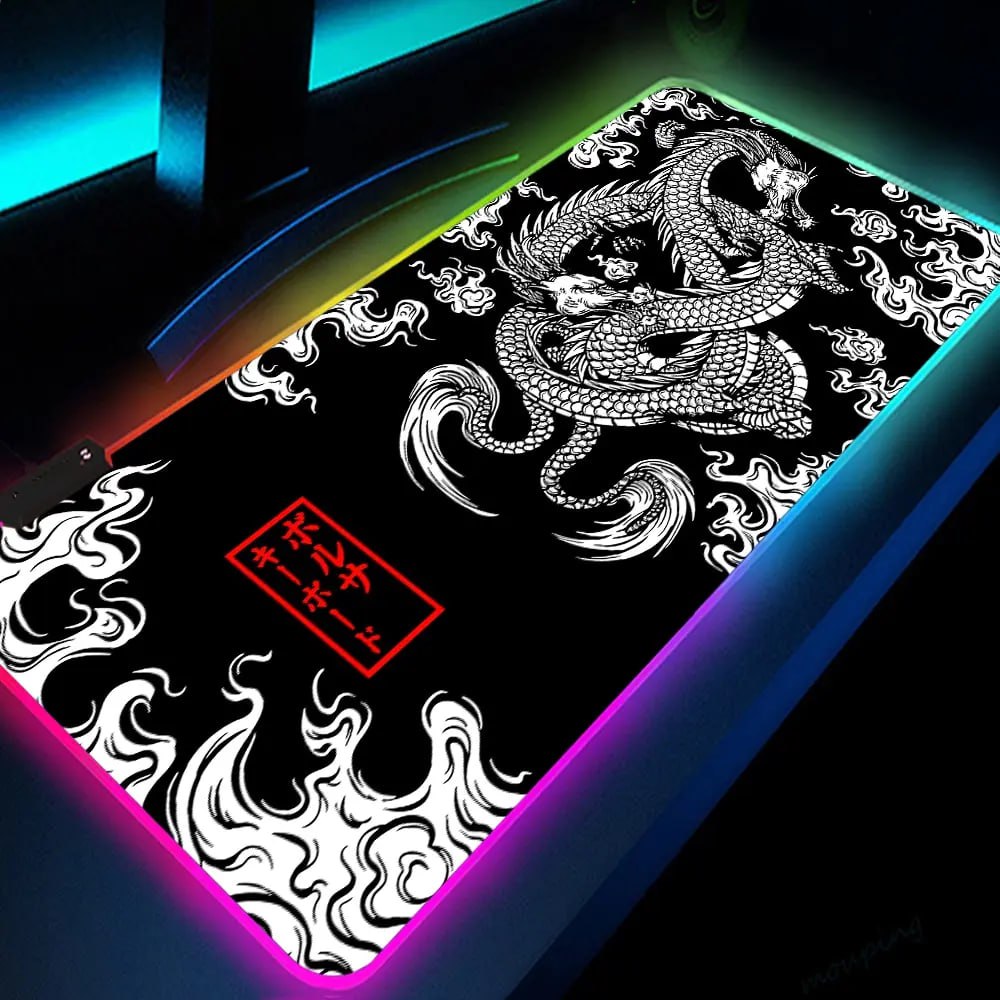 Mousepad Dragon 900x400x4mm RGB na Aliexpress