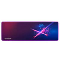 Mousepad Gamer Rise Mode Speed, Neon, Estendido (900x300mm), Borda Costurada na KaBuM!