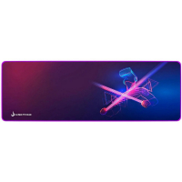 Mousepad Gamer Rise Mode Speed, Neon, Estendido (900x300mm), Borda Costurada na KaBuM!