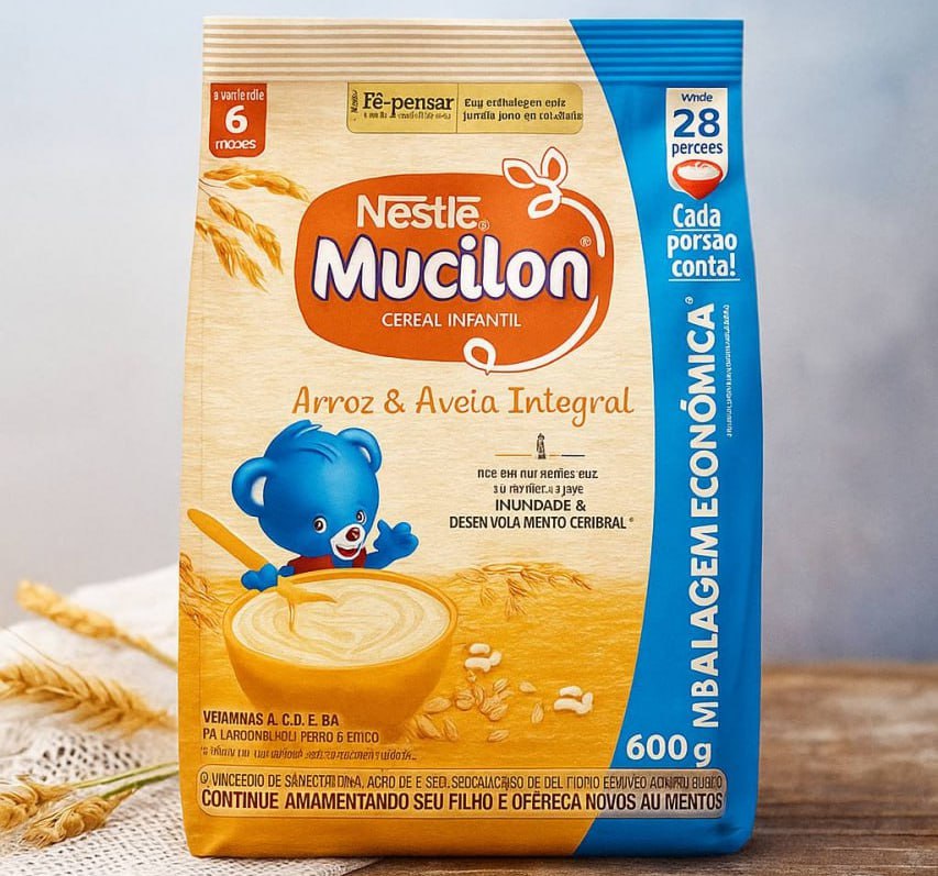 Mucilon Cereal Infantil Arroz E Aveia 600G na Amazon