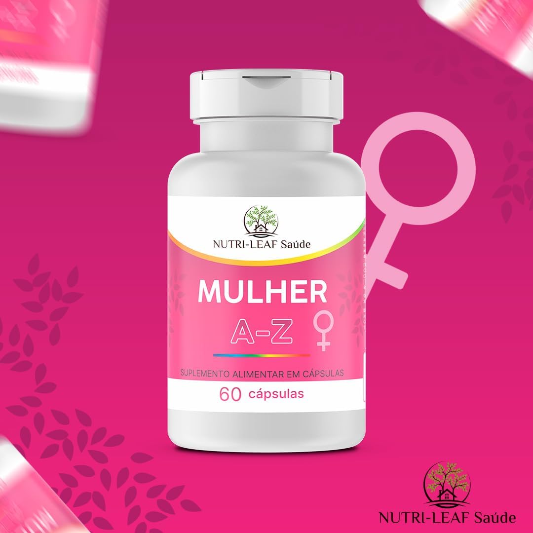 Mulher A Z com 22 Vitaminas e Nutrientes Essenciais para Energia Disposição Saúde e Bem-Estar Feminino em Todas as Fases da Vida 60 Cápsulas da NUTRI-LEAF Saúde na Amazon