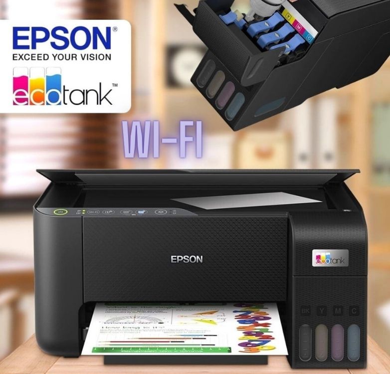 Multifuncional Epson EcoTank L3250 Wi-Fi Bivolt Preta na Carrefour