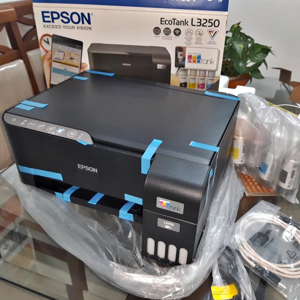 Multifuncional Epson EcoTank L3250 – Tanque de Tinta Colorida, Wi-Fi Direct, USB, Bivolt na Amazon