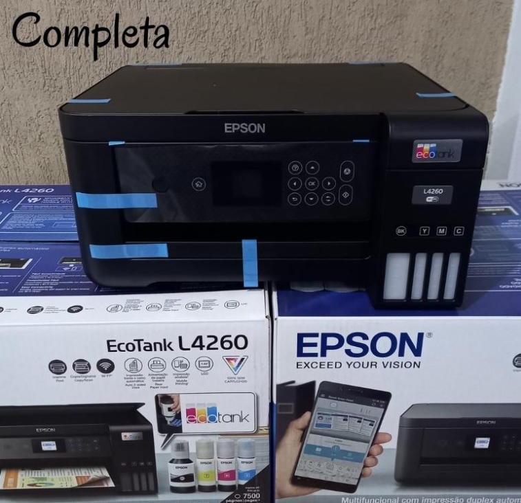Multifuncional Epson Ecotank L4260 – Tanque de Tinta Colorida, Wi-Fi Direct, Frente e Verso Automático, Bivolt na Magazine Luiza