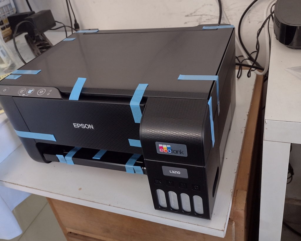 Multifuncional Tanque de Tinta Epson EcoTank L3210 – Impressora, Copiadora, Scanner na Extra