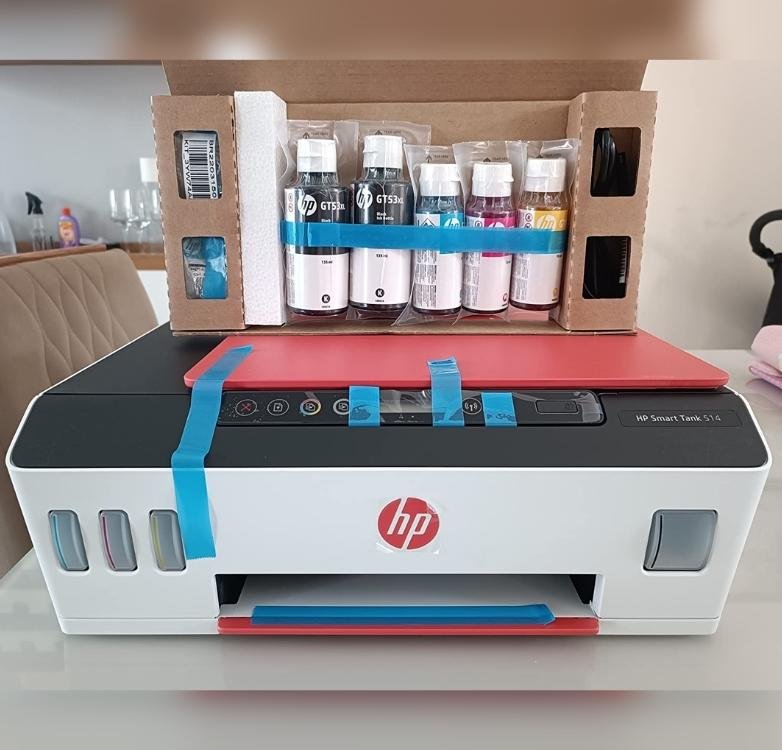 Multifuncional Tanque de Tinta HP Smart Tank 514 Wireless – Impressora, Copiadora, Scanner na Extra