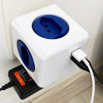 Multiplicador 4 Tomadas Bivolt + 2 USB 2.4A – PowerCube USB ELG – PWC-R4U, Azul e Branco na Amazon