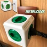 Multiplicador 5 Tomadas Bivolt - PowerCube ELG - PWC-R5, Verde e Branco na Amazon