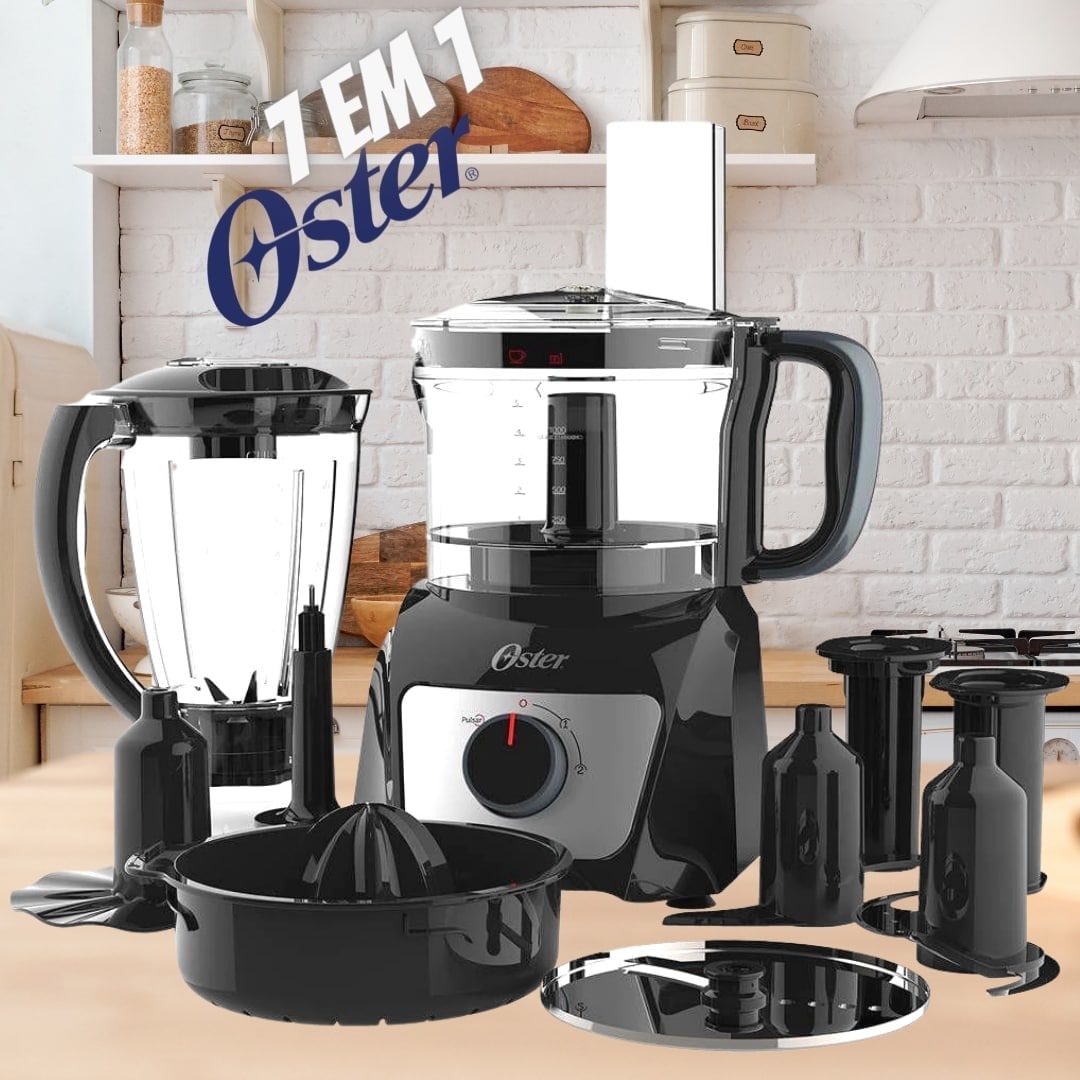 Multiprocessador com Liquidificador 7 em 1 Oster Mpr870 Preto – 680W na Americanas