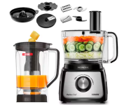 Multiprocessador de Alimentos Mondial Turbo Chef 9 em 1 MPN-01-BF 2 Velocidades + Pulsar 1000 W na Casas Bahia