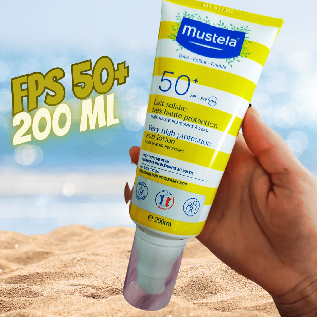 Mustela Solares Mustela Protetor Solar Fps 50+ 200 Ml – Filtro Solar Rosto E Corpo Para Bebês Crianças e Adultos – Alta Proteção Contra Raios Uva e Uvb Fórmula Hipoalergênica Para Todos Os Tipos na Amazon